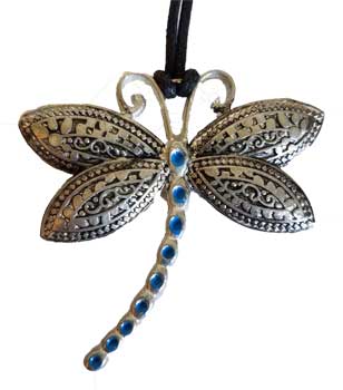 Dragonfly with Blue tail amulet Dragonfly with Blue tail amulet