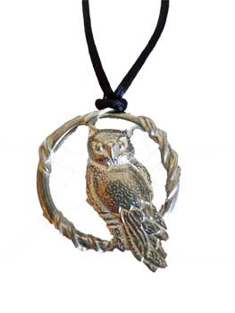 Owl in Circle amulet Owl in Circle amulet