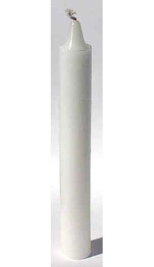 White 6" taper White 6" taper