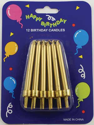 Gold Birthday Candles Gold Birthday Candles