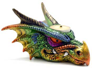 6 1/2" Dragon tealight holder 6 1/2" Dragon tealight holder