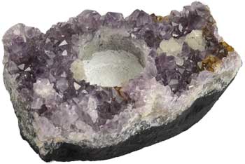 Amethyst tealight holder Amethyst tealight holder