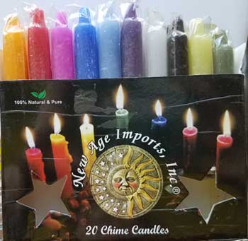 9/16" Mixed chime candle 20pk