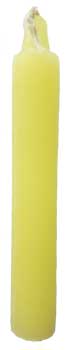 9/16" Yellow chime candle 20pk