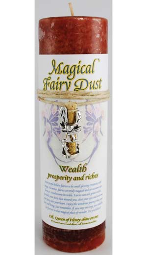Wealth Pillar Candle with Fairy Dust Wealth Pillar Candle with Fairy Dust