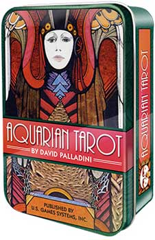 Aquarian tarot tin by Palladini, David Aquarian tarot tin by Palladini, David