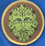Green Man iron-on patch 3" Green Man iron-on patch 3"