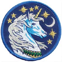 Unicorn iron-on patch 3" Unicorn iron-on patch 3"