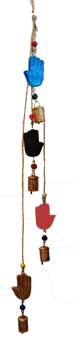 34" 4 Hand of Compassion Iron Bells on string