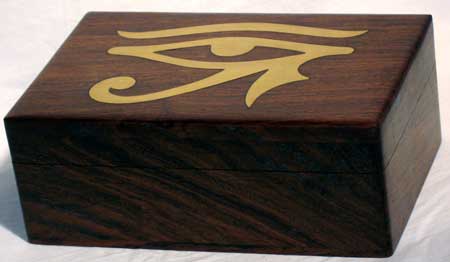 Brass Inlaid Eye of Horus Box Brass Inlaid Eye of Horus Box