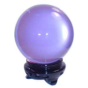 75 mm Lavender crystal ball 75 mm Lavender crystal ball