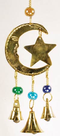 Three Bell Star and Moon wind chime Three Bell Star and Moon wind chime
