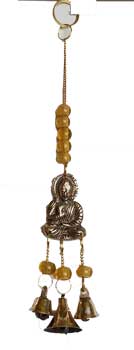 9" Buddha brass chime