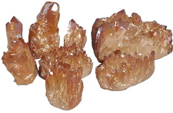 5# Quartz cluster with Gold color 5# Quartz cluster with Gold color