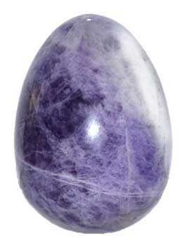 2" Amethyst, Cheveron egg 2" Amethyst, Cheveron egg