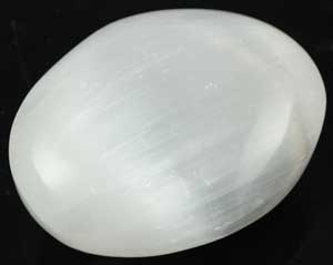 White Selenite Oval 2" White Selenite Oval 2"