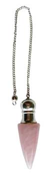 Rose Quartz Chambered pendulum Rose Quartz Chambered pendulum
