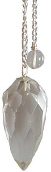 Faceted Clear Quartz pendulum Faceted Clear Quartz pendulum