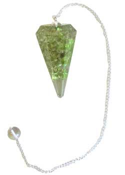 Peridot Orgone pendulum Peridot Orgone pendulum
