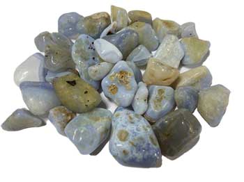 1 lb Blue Chalcedony tumbled 1 lb Blue Chalcedony tumbled