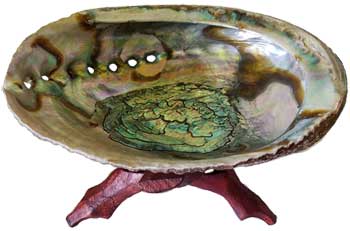 5"- 6" Abalone Shell incense burner with stand 5"- 6" Abalone Shell incense burner with stand