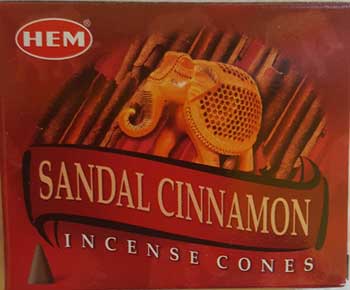 Sandal Cinnamon HEM cone 10 pack Sandal Cinnamon HEM cone 10 pack