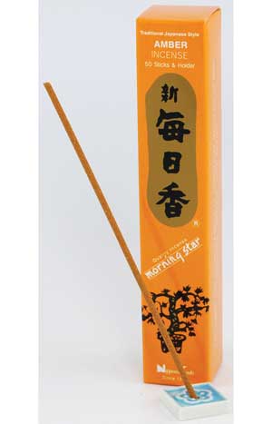 Amber morning star stick incense & holder 50 pack Amber morning star stick incense & holder 50 pack