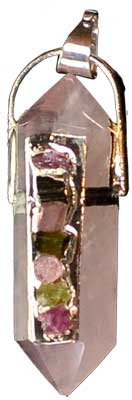 Rose Quartz w/ 7 Stones Rose Quartz w/ 7 Stones