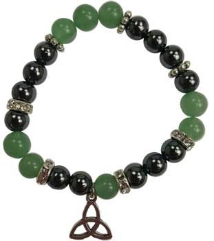 8mm Aventurine/ Hematite Triquetra 8mm Aventurine/ Hematite Triquetra