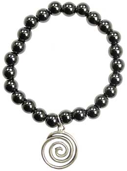 Hematite Gratitude Spiral silver Hematite Gratitude Spiral silver