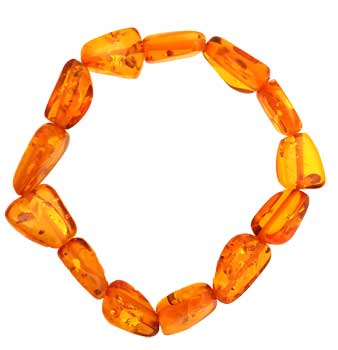 Amber (syn) gemstone bracelet Amber (syn) gemstone bracelet