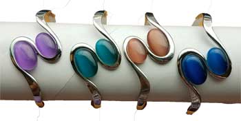 magnetic Cat's Eye Rhodiom 2 oval bracelet various stones magnetic Cat's Eye Rhodiom 2 oval bracelet various stones
