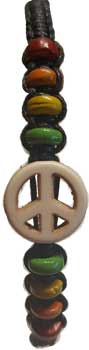 Peace Wax Cord bracelet mixed colors Peace Wax Cord bracelet mixed colors