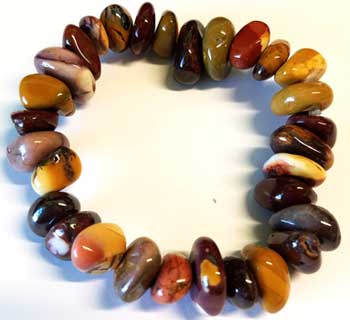 Mookaite gemstone bracelet stretch Mookaite gemstone bracelet stretch
