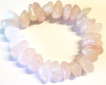 Rose Quartz gemstone bracelet stretch Rose Quartz gemstone bracelet stretch