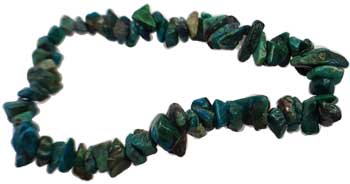 Chrysocolla chip bracelet Chrysocolla chip bracelet