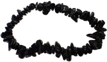 Obsidian, Black chip bracelet Obsidian, Black chip bracelet