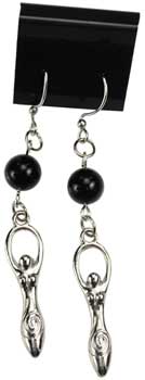 Black Onyx Goddess earrings Black Onyx Goddess earrings