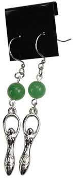 Green Aventurine Goddess earrings Green Aventurine Goddess earrings