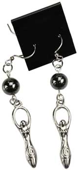 Hematite Goddess earrings Hematite Goddess earrings