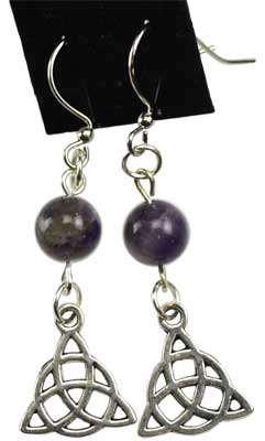 Amethyst Triquetra earrings Amethyst Triquetra earrings