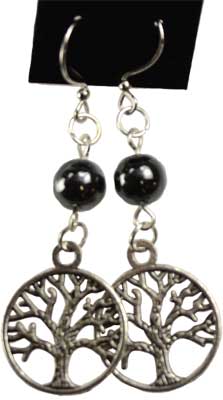 Hematite Tree of Life earrings Hematite Tree of Life earrings