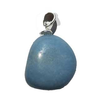 medium Angelite tumbled pendant medium Angelite tumbled pendant