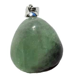 medium Fluorite tumbled pendant medium Fluorite tumbled pendant