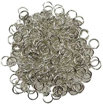 Jump Rings, silver plated 1oz Jump Rings, silver plated 1oz