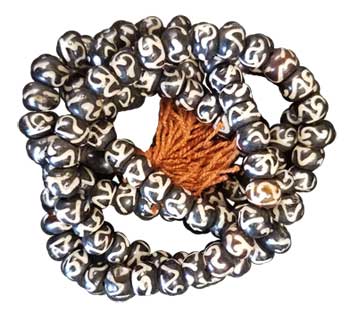 Tibetian mala Om beads Tibetian mala Om beads