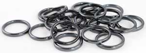 3mm Hematite Rings (20/bag) 3mm Hematite Rings (20/bag)