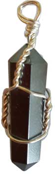 Wire Wrapped Hematite point Wire Wrapped Hematite point