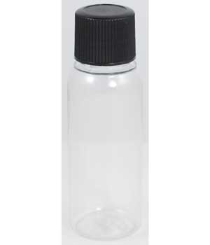 1oz Clear Plastic Bottle Ribbed Cap 1oz Clear Plastic Bottle Ribbed Cap