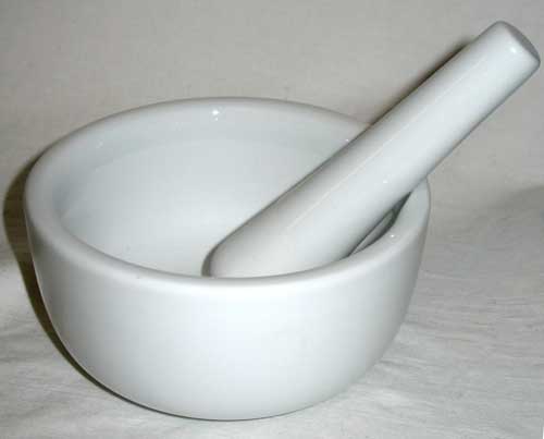 Mortar/Pestle White 4 Large Mortar/Pestle White 4 Large